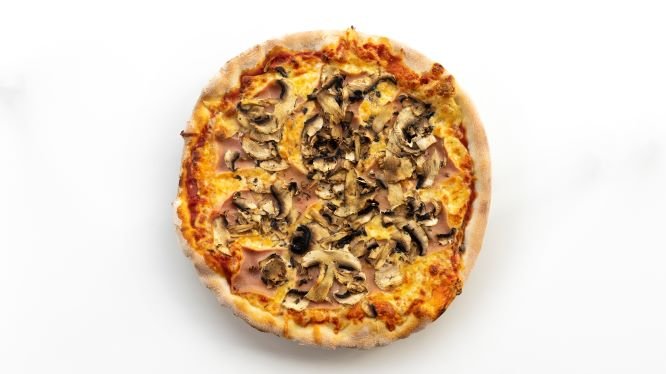93. Prosciutto funghi